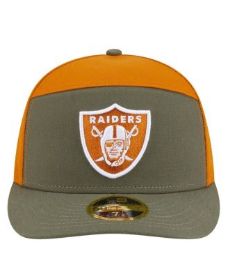 Men's&nbsp;Olive/Brown Las Vegas Raiders Two-Tone Color Pack Split Panel 59FIFTY Fitted Hat