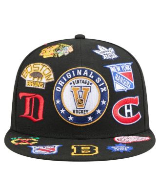 Men's&nbsp;Black Original 6 Allover Logos 9FIFTY Snapback Hat