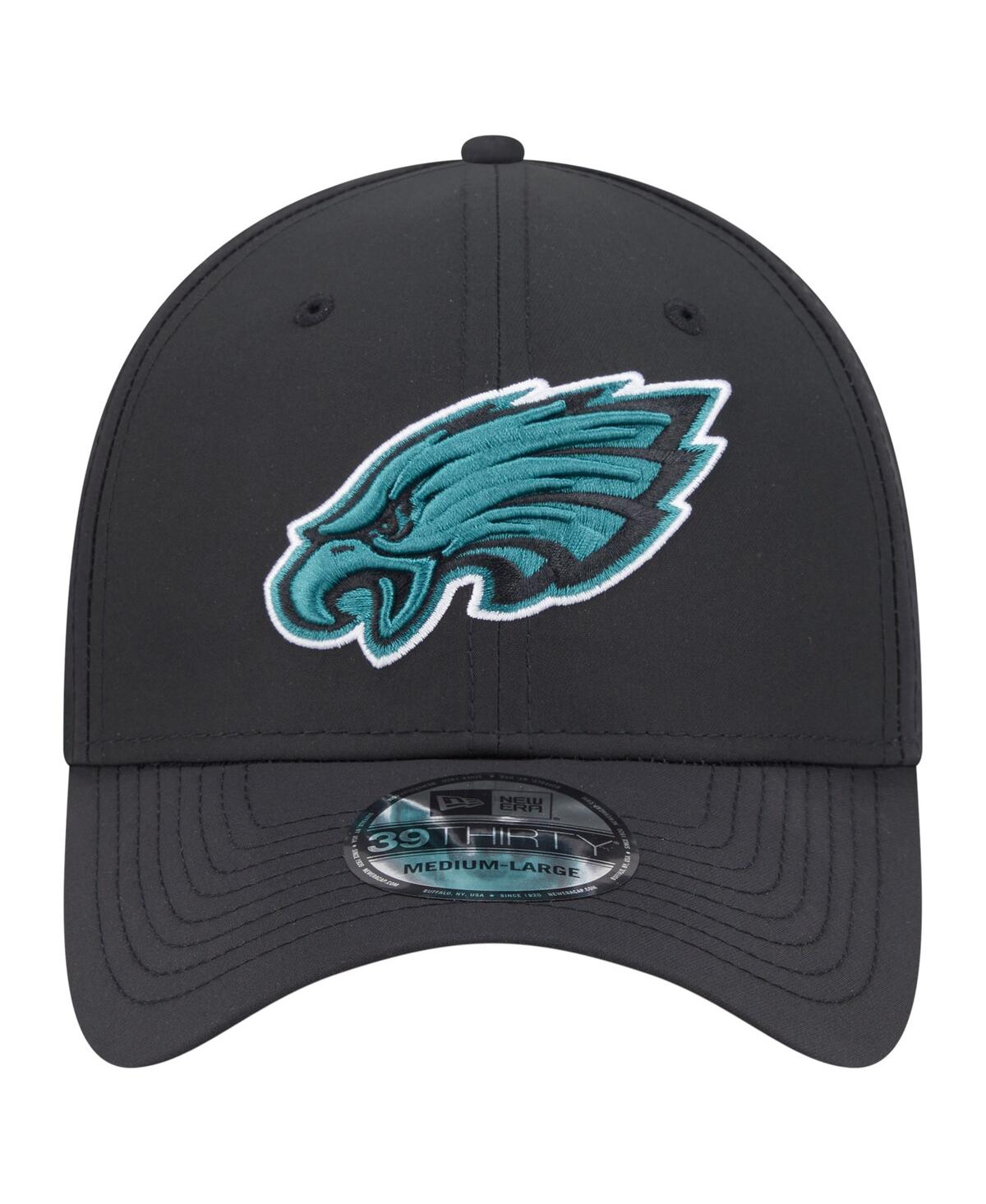 New Era Men's Black Philadelphia Eagles Night 39THIRTY Flex Hat