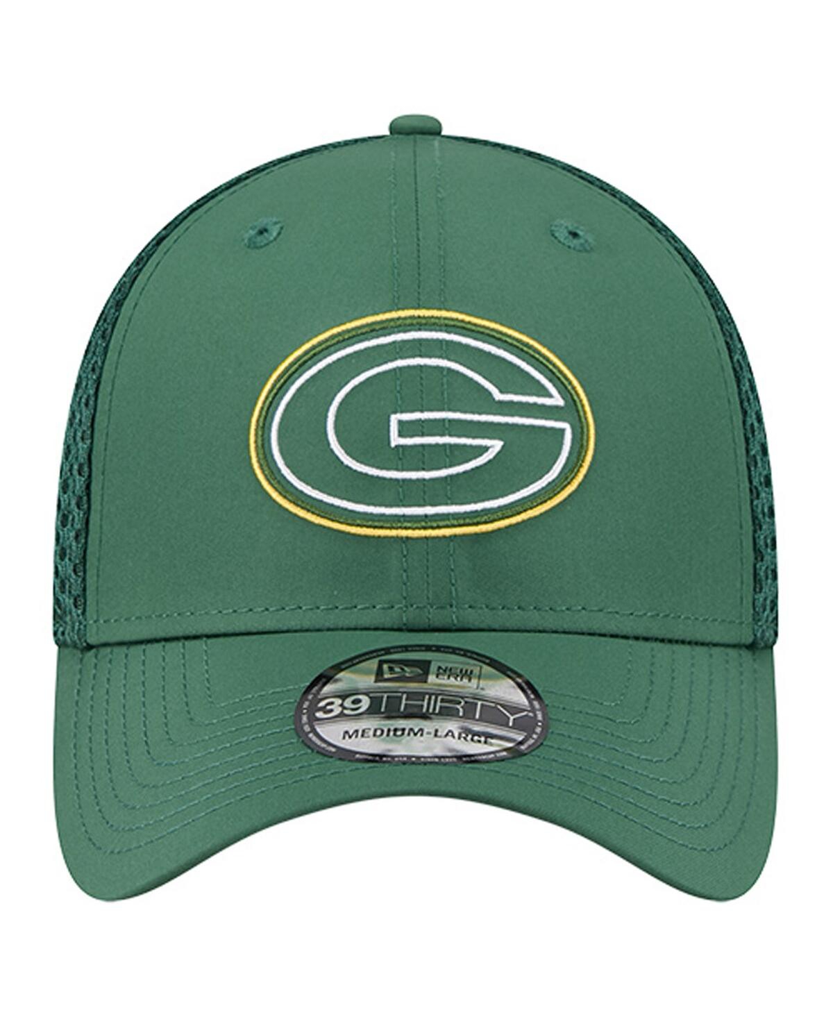New Era Men's Green Bay Packers Outline 39THIRTY Flex Hat