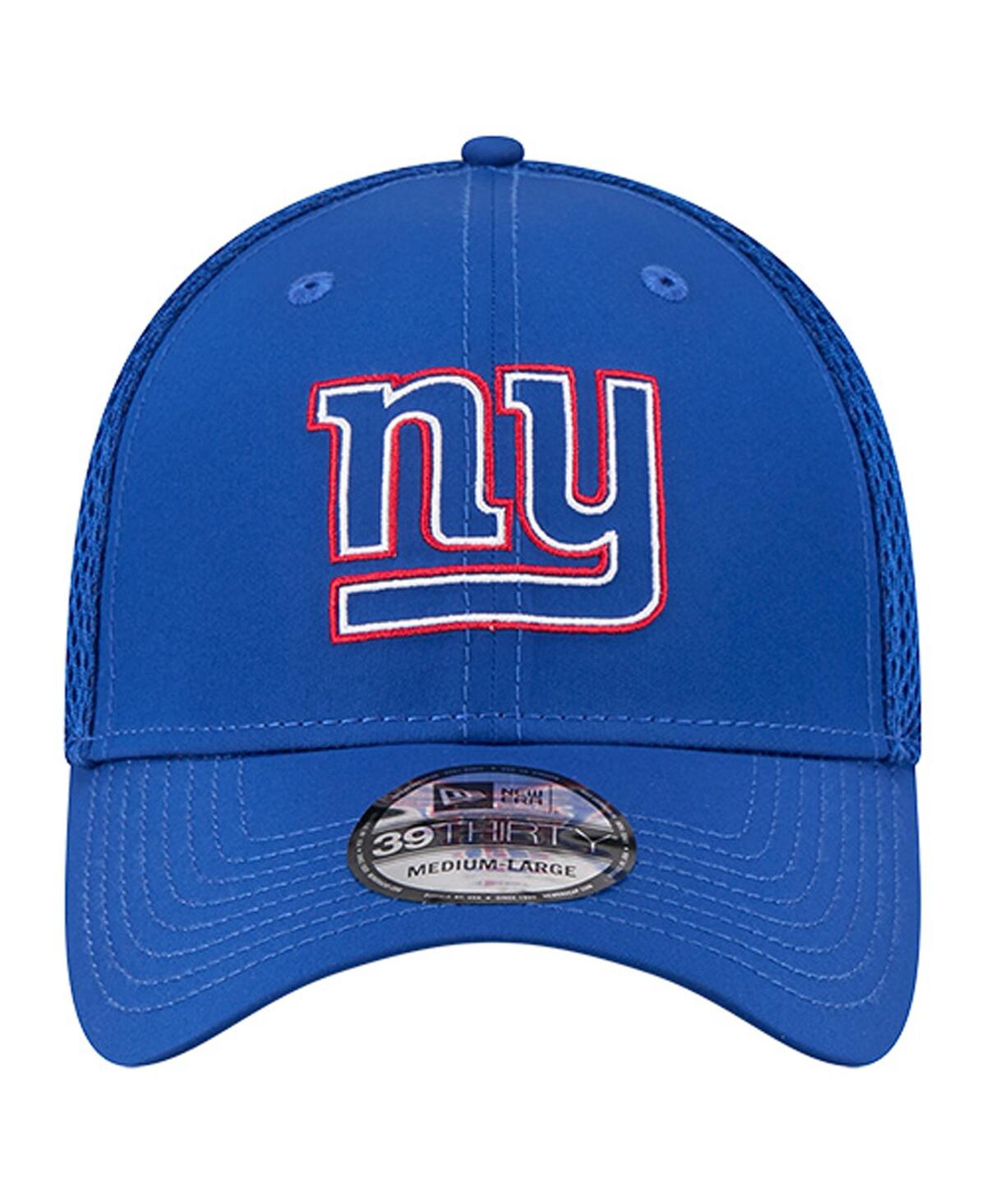 New Era Men'sâ Royal New York Giants Outline 39thirty Flex Hat In Blue