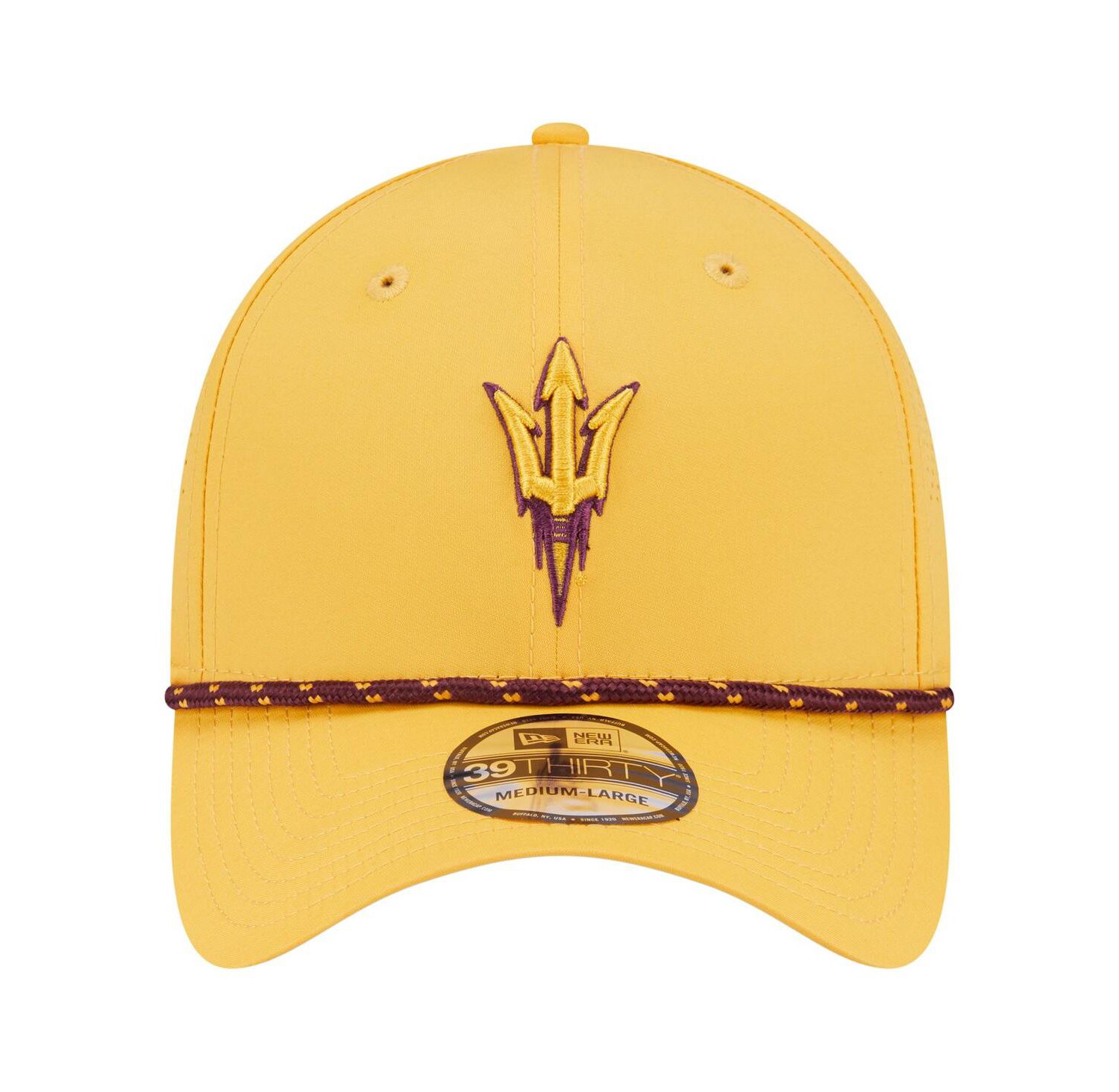Men's Gold Arizona State Sun Devils Rope 39THIRTY Flex Hat