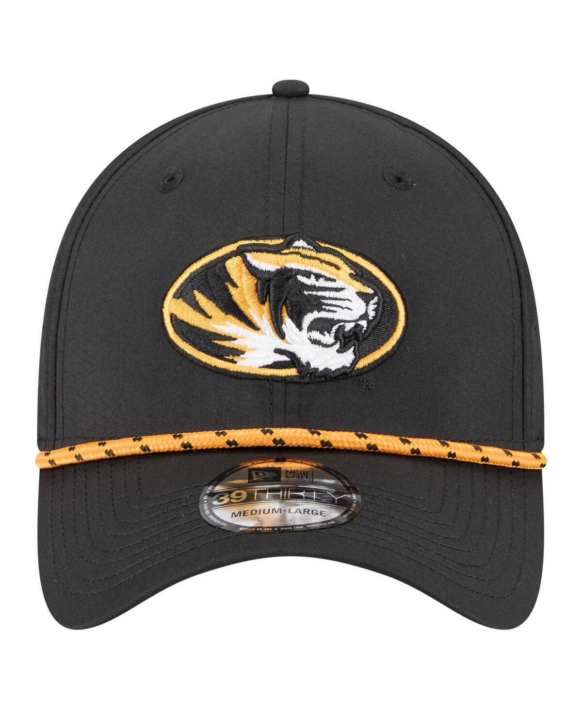 New Era Men'sâ Black Missouri Tigers Rope 39thirty Flex Hat In Black
