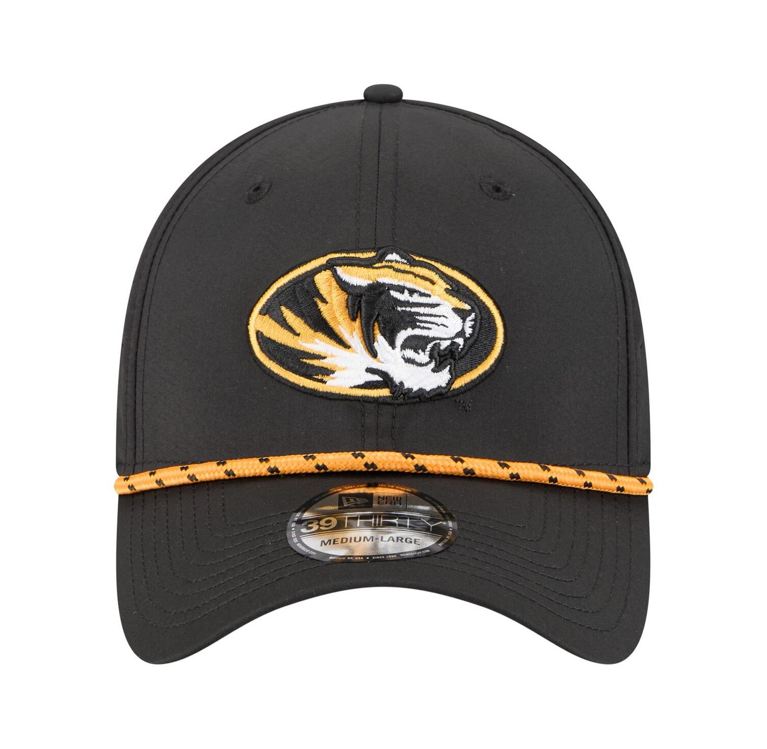 Men's Black Missouri Tigers Rope 39THIRTY Flex Hat