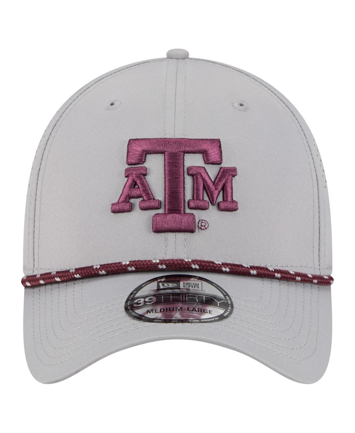 New Era Men'sâ Gray Texas A M Aggies Rope 39thirty Flex Hat In Gray