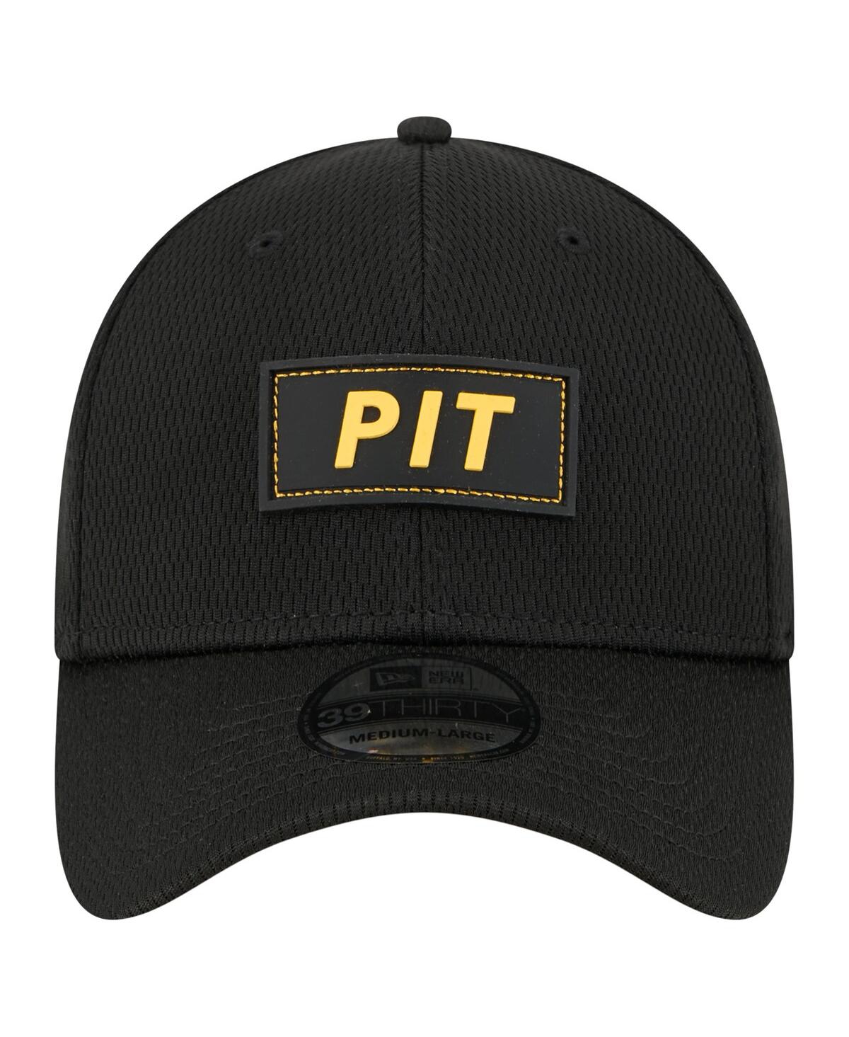 New Era Men'sâ Black Pittsburgh Steelers Scoreboard 39thirty Flex Hat In Black