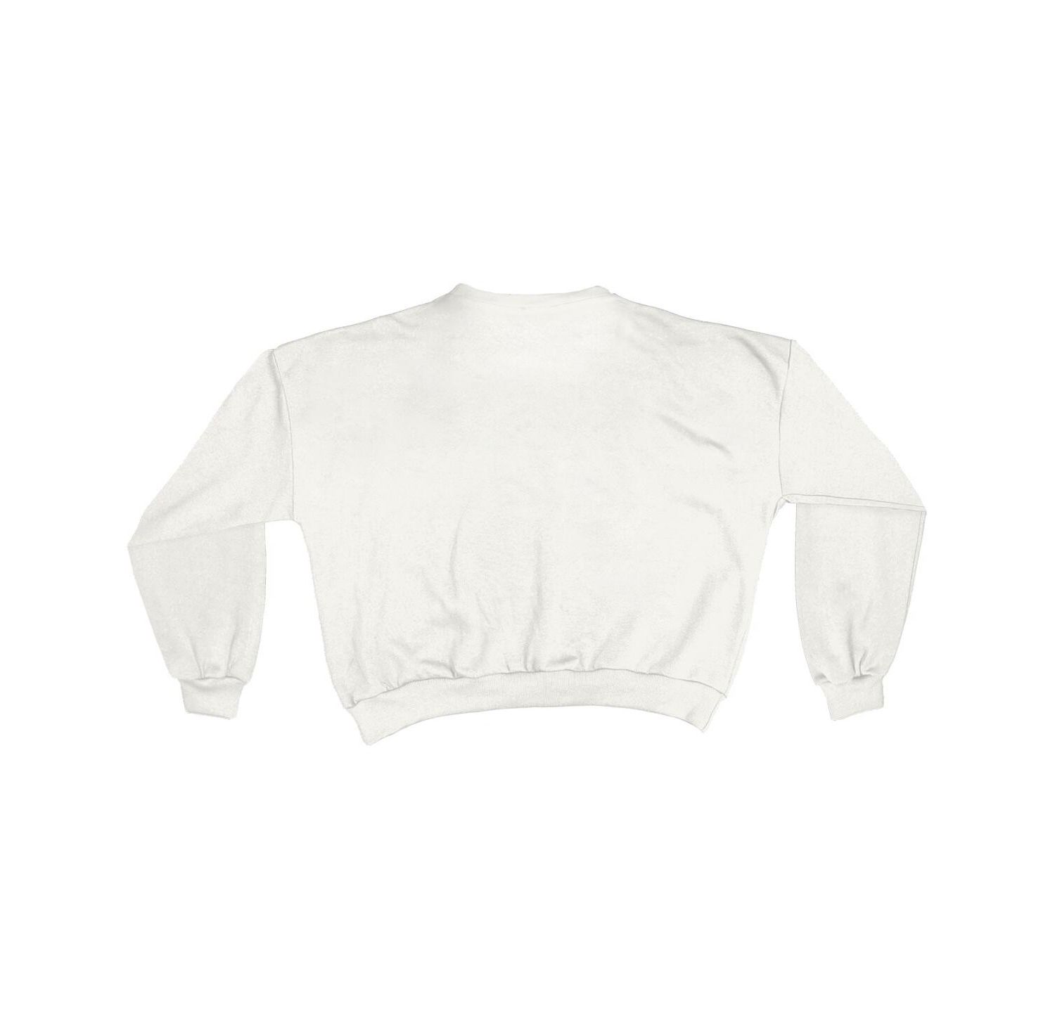Women's White Georgia Bulldogs Oversized Janice Retro Waist-Length Sweatshirt
