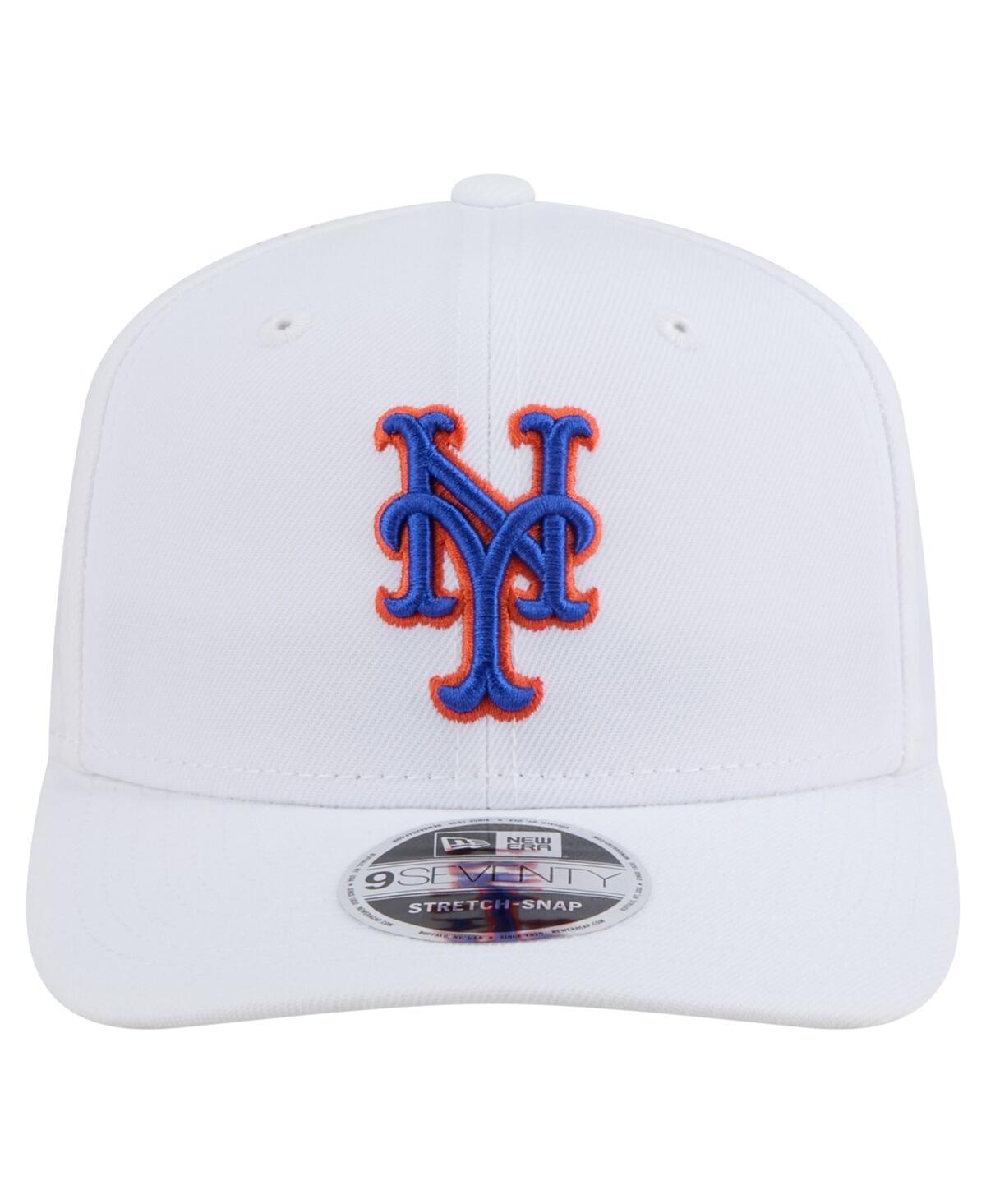 New Era Men's White New York Mets Coolera 9seventy Adjustable Hat In White