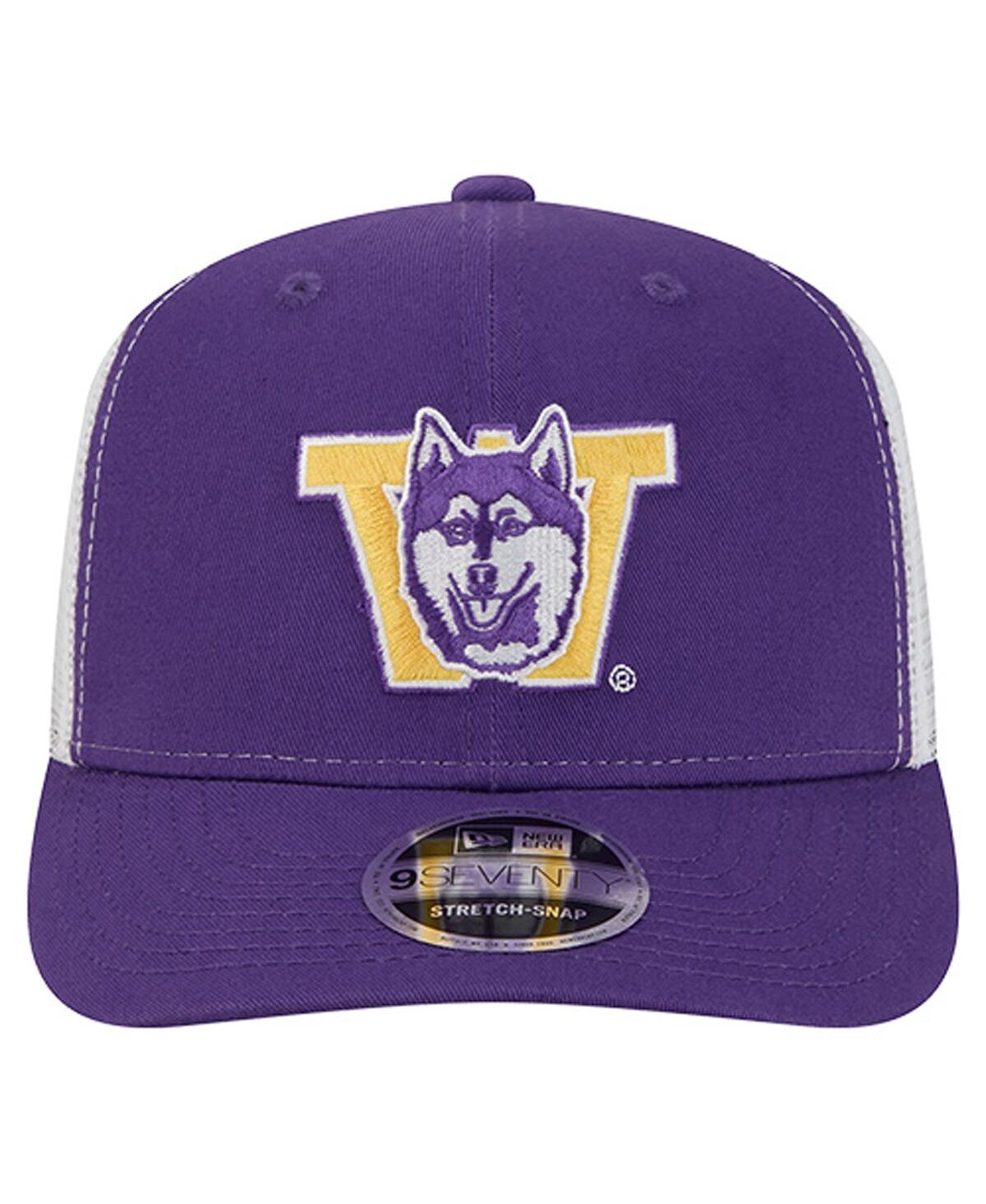 New Era Men'sâ Purple Washington Huskies Team 9seventy Coolera Trucker Adjustable Hat In Purple