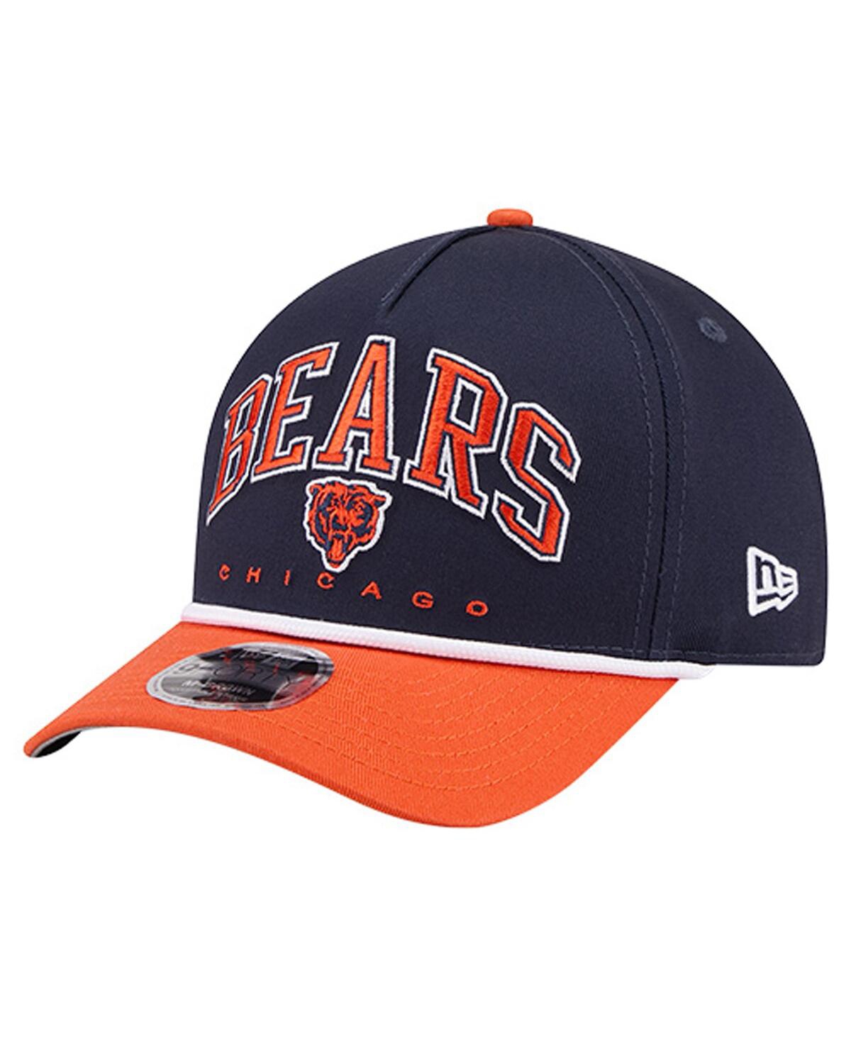 New Era Men'sâ Navy Chicago Bears Bear Arch 9forty A-frame Adjustable Hat In Blue