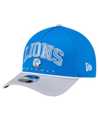New Era - Men's&nbsp;Blue Detroit Lions Throwback Arch 9FORTY A-Frame Adjustable Hat
