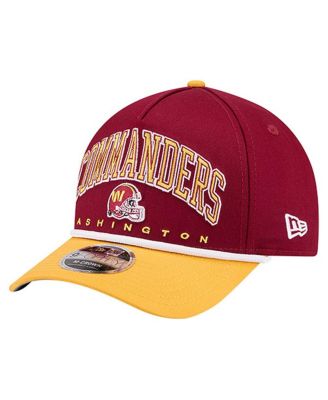 New Era - Men's&nbsp;Burgundy Washington Commanders Arch 9FORTY A-Frame Adjustable Hat