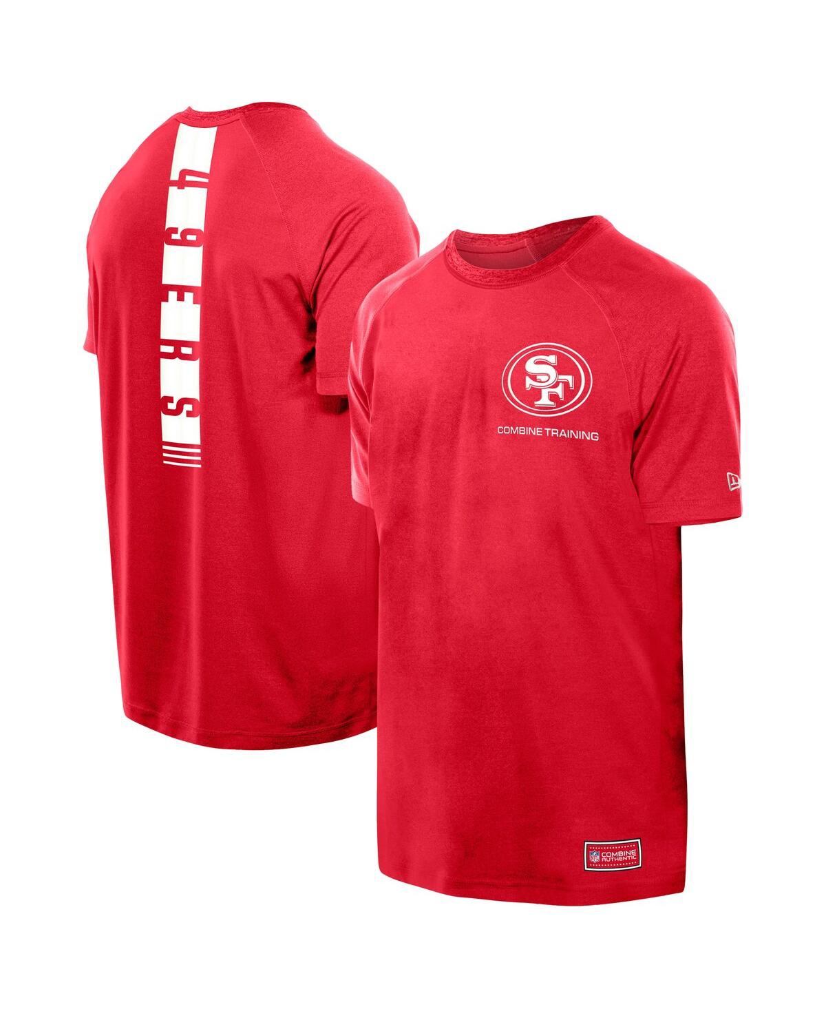 New Era Men's Scarlet San Francisco 49ers Functional Fandom Reflective T-Shirt