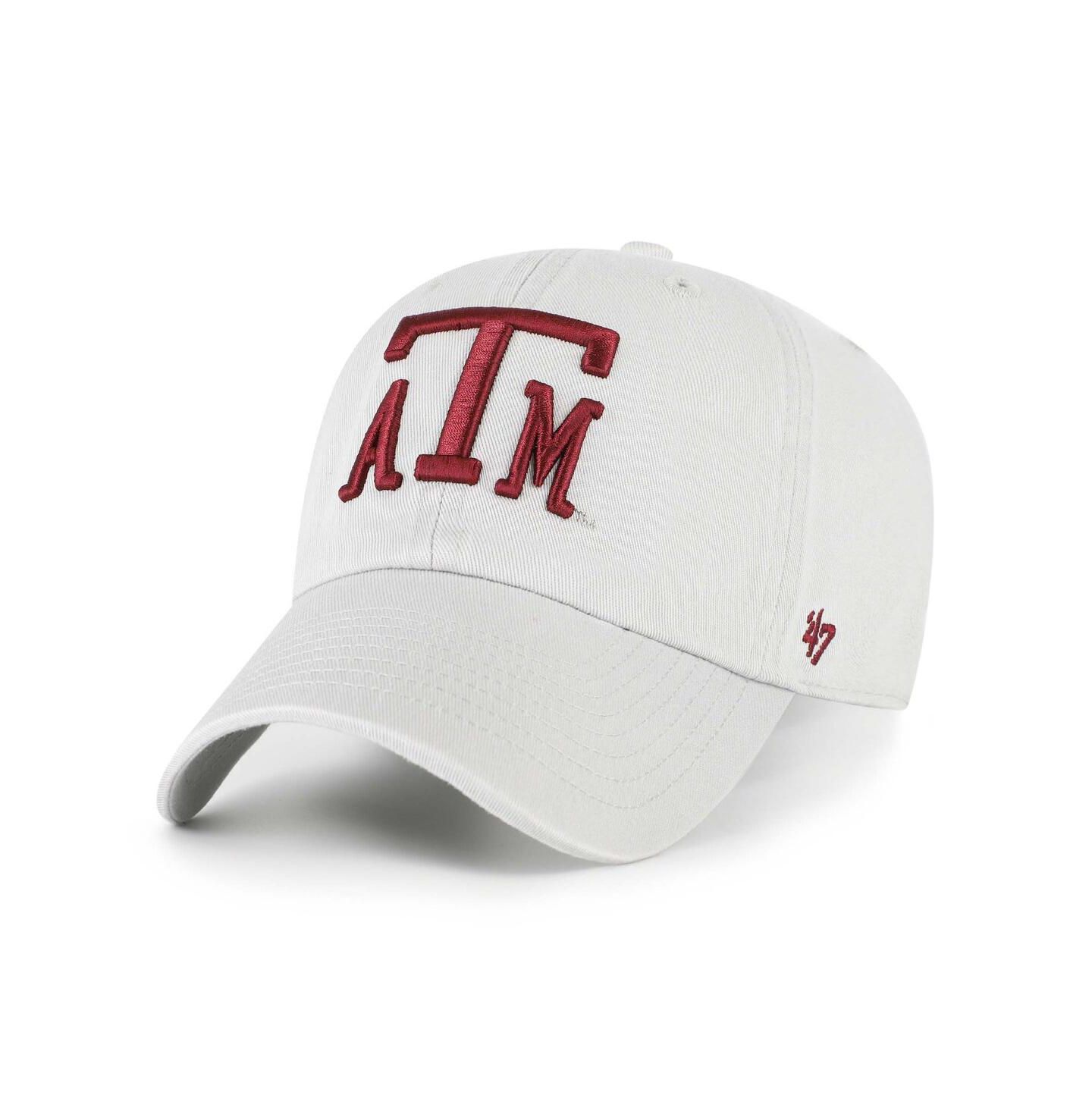 Мужская кепка '47 Brand Gray Texas A&M Aggies Vault Clean Up Adjustable Hat — фото 1