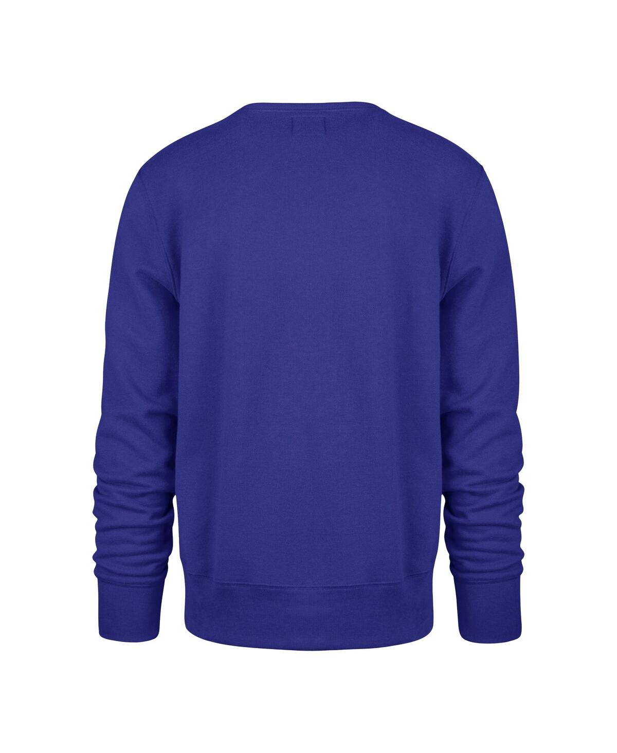 47 Brand Men's And Women's Blue Orlando Magic Brush By Headline Crewneck Sweatshirt In Blue
