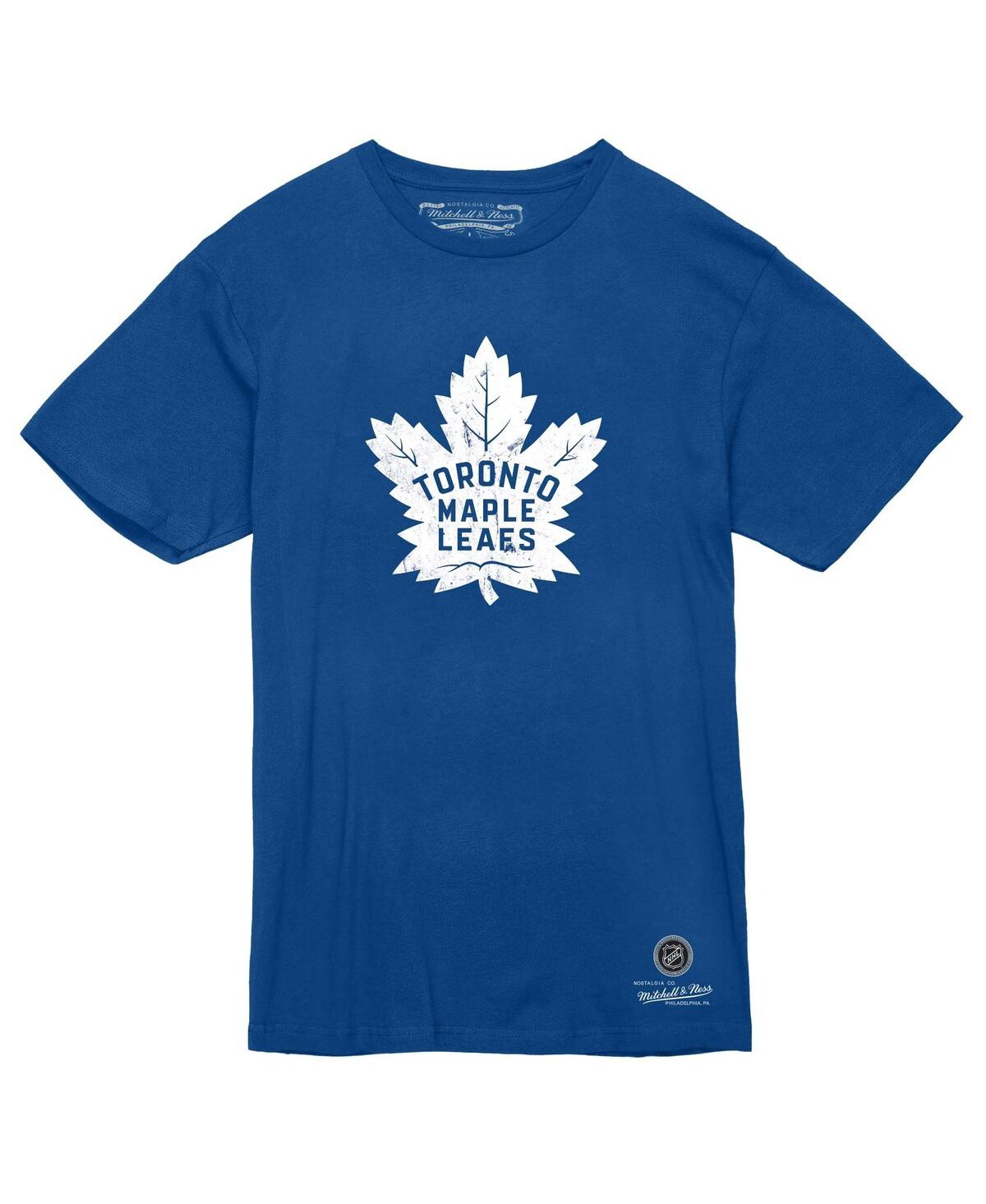 Mitchell & Ness Men's Blue Toronto Maple Leaf's Heritage T-shirt In Blue
