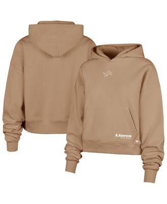 '47 Brand - Women's Brown Detroit Lions Sue Foundation Portabella Hoodie Sweatshirt