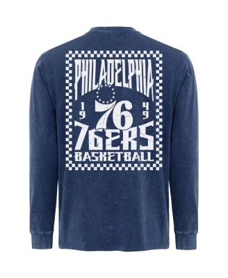 Men's Blue Philadelphia 76ers Bono Long Sleeve T-Shirt