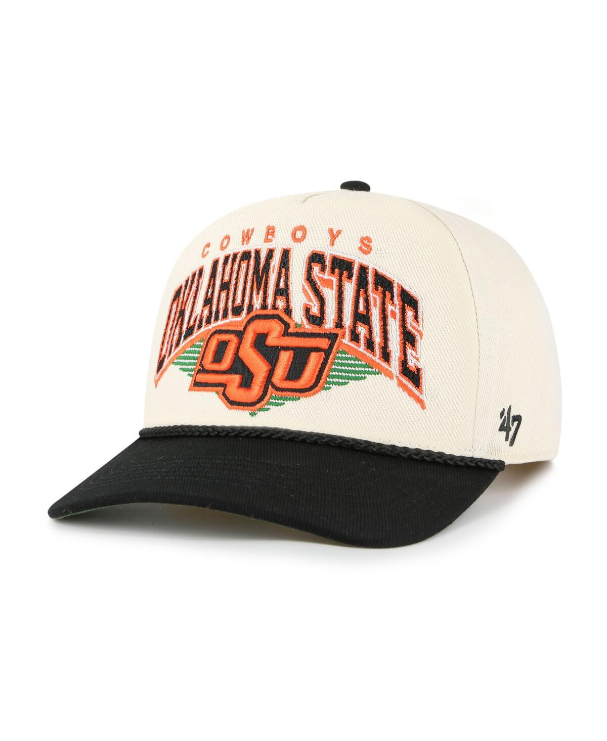 47 Brand Men's Natural Oklahoma State Cowboys Pomona Two-tone Rope Hitch Adjustable Hat In Neutral