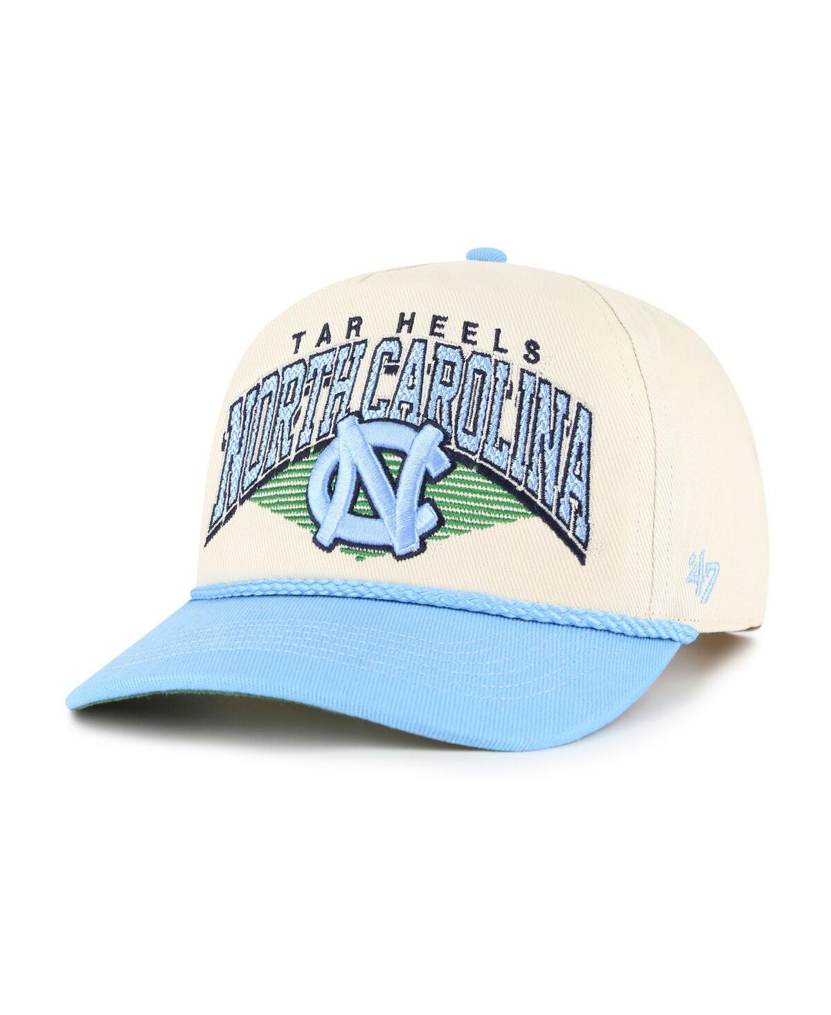 47 Brand Men's Natural North Carolina Tar Heels Pomona Two-tone Rope Hitch Adjustable Hat In Neutral