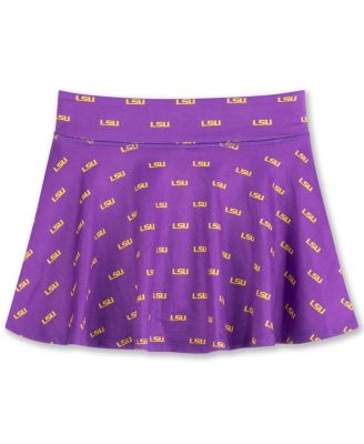 ZooZatz - Big Girls Purple LSU Tigers All-Over Print Tennis Skort