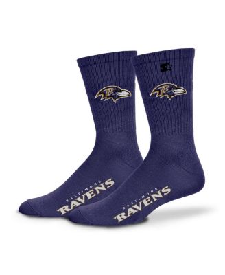 Starter - Men's and Women's Purple Baltimore Ravens Satin Crew Socks