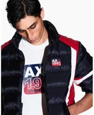 Men's Grid Box Logo Badge Graphic T-Shirt