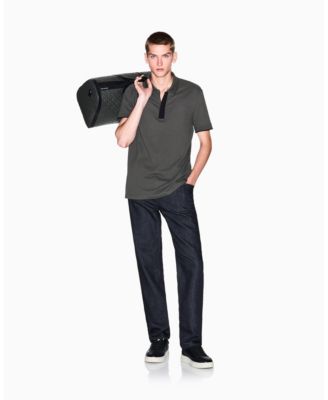 Men's Grosgrain Logo Polo Shirt