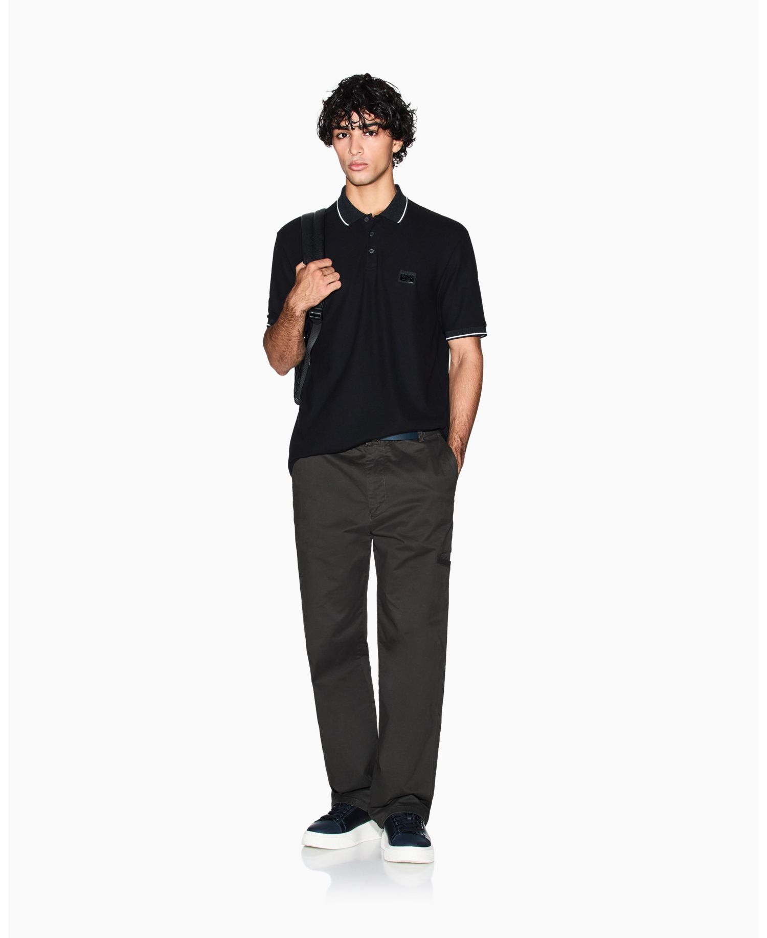 Men's Night Lab Short Sleeve Mercerized Cotton Pique Polo Shirt