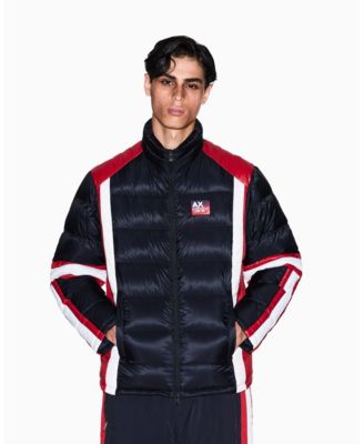 A|X Armani Exchange - Men's Color Block Tape Down Jacket