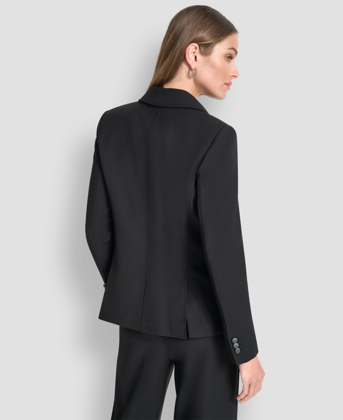 Dkny Women's Double Breasted Long Sleeves Blazer