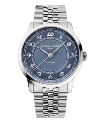 Men's Classics Automatic Silver-Tone Bracelet Watch, 38.5mm