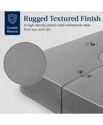 Heavy-Duty Outdoor Cantilever Base Stand w/ Wheels, Locks, Fillable 330lb Capacity