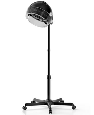 Professional Ionic Standing Hair Dryer with Temperature and Speed Adjustment, 60-Minute Timer, Height Adjustable Design