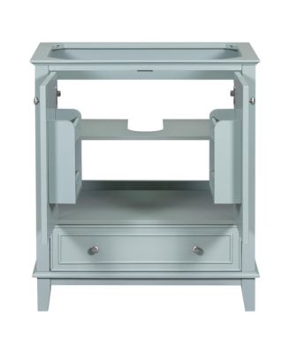 30" Bathroom Vanity, Cabinet Base Only, Multi-Functional Cabinet with Doors and Drawer, Solid Frame and MDF Board