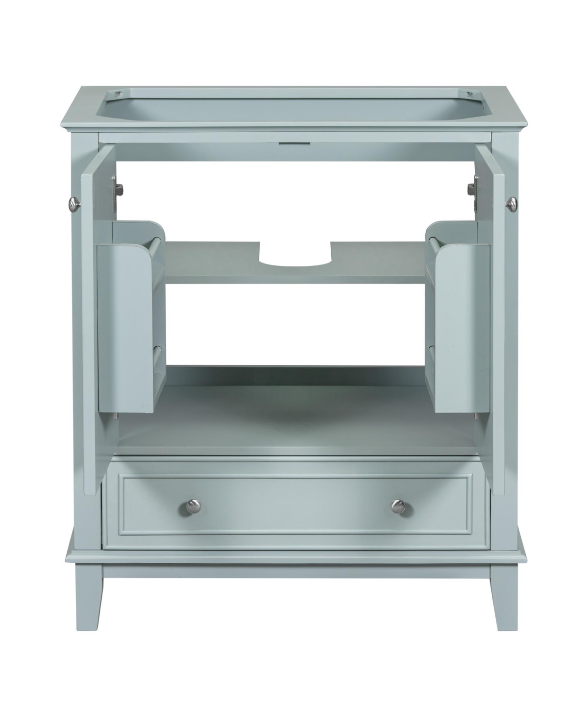 Casainc 30" Bathroom Vanity, Cabinet Base Only, Multi-Functional Cabinet with Doors and Drawer, Solid Frame and Mdf Board