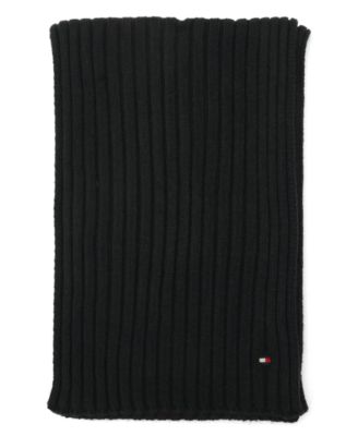 Men's 2-Piece Wide Rib Global Stripe Cuff Beanie and Scarf Set