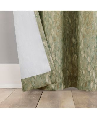 Halle Abstract Geometric Semi-Sheer Grommet Curtain Panel