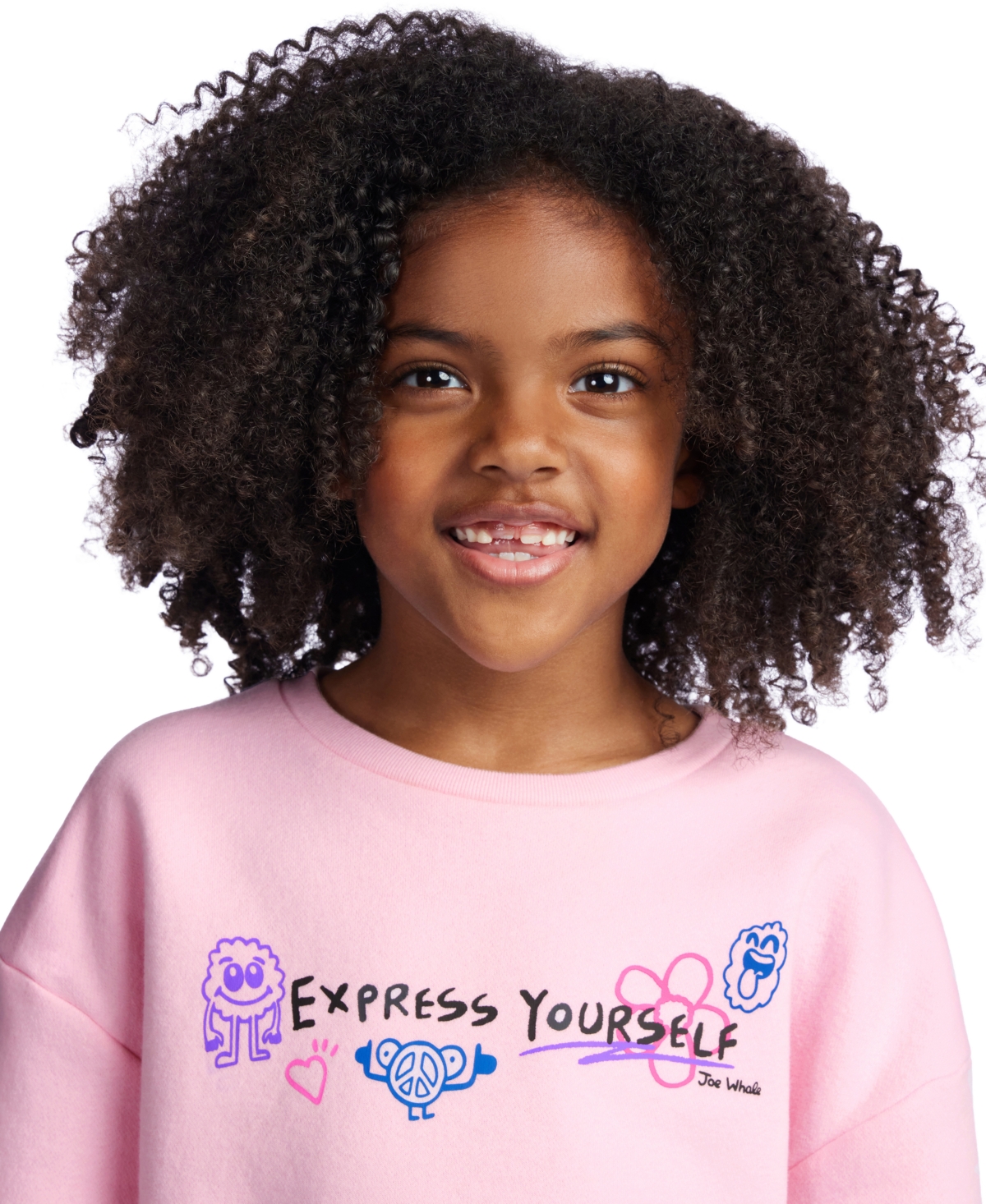 Color Lab Girls 2t-6x Crewneck Long Sleeve Sweatshirt In Pink