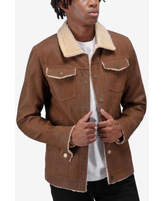 Men's Jacket With Faux Shearling Lining