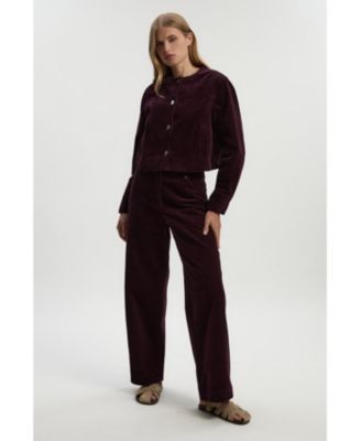 Women's Cord Straight Leg Pants
