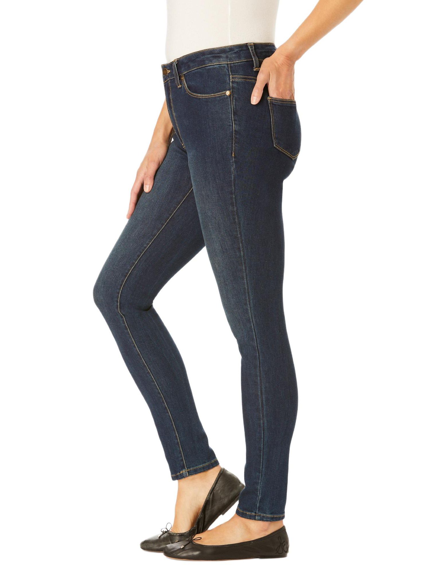 Women's Within Tall Slim-Leg Stretch Comfort Denim Five-Pocket Jeans