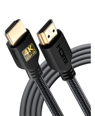 HDMI Cable 2-Pack High Speed Braided Gold Connectors for TV Laptop Console