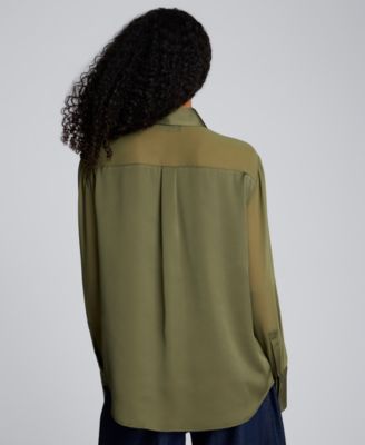 Women's' Button-Front Collar Neck Shirt