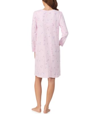 Women's Printed Long Sleeve Night Gown