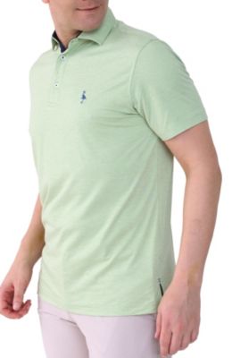 Men's Melange Mesh Performance Polo