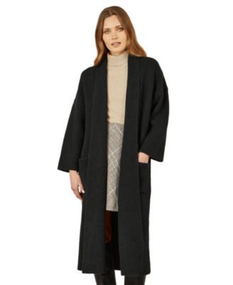 Women's Knitted Maxi Cardigan With Pockets