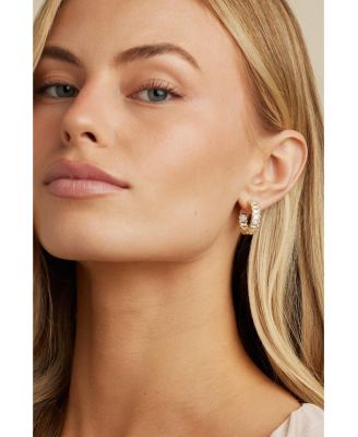 Taryn Crystal Hoops
