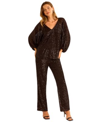 Vince Camuto Women's V-Neck Raglan Top