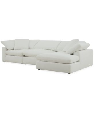 Fog 3-Pc. Fabric Chaise Sectional Sofa Set